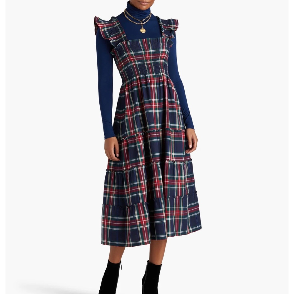 Hill House Home, Ellie Nap Dress - Navy Plaid (XS)